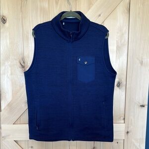CRIQUET Men's Sweater Fleece Navy Blue Vest
